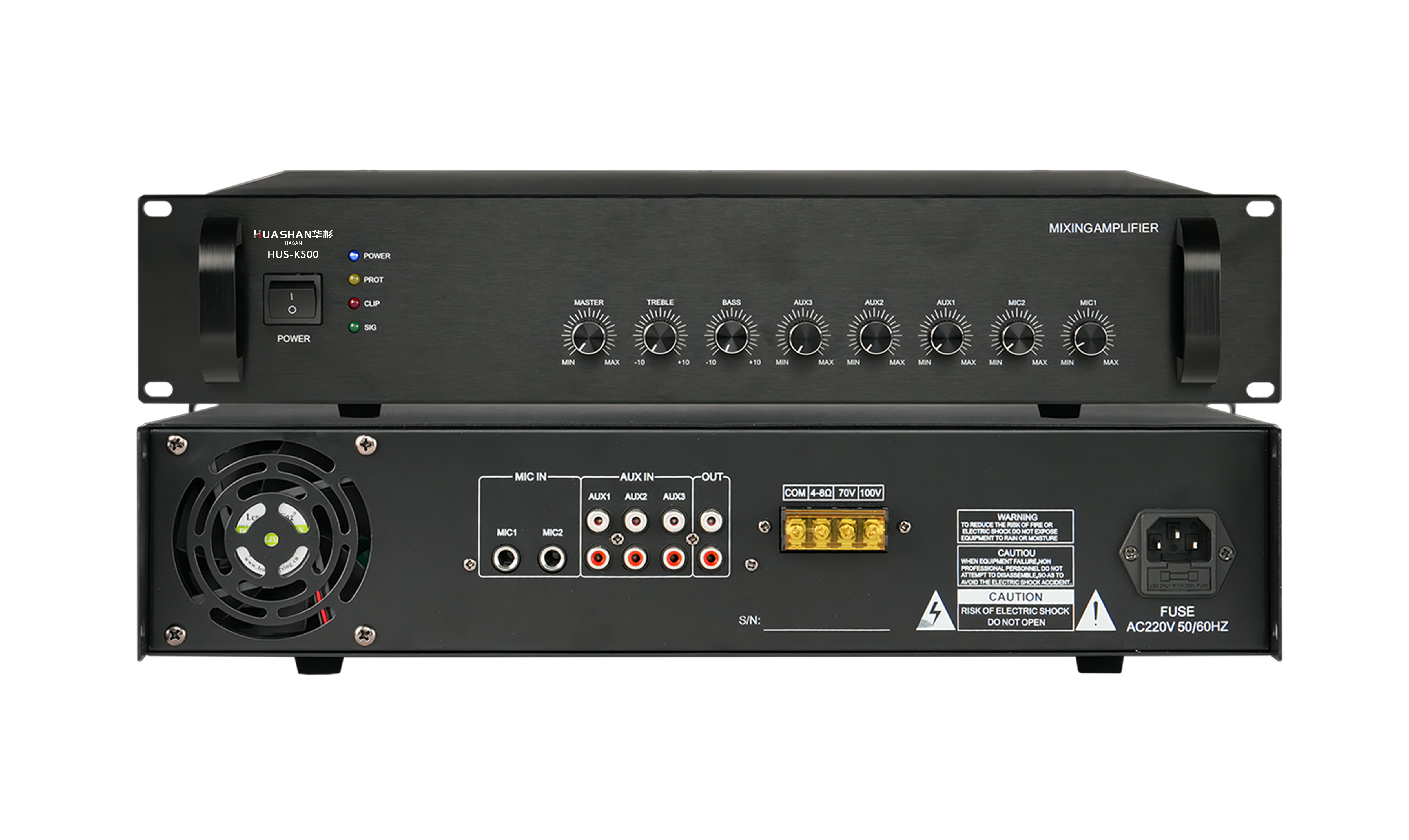 HUS-K500 合并式功放(500W)